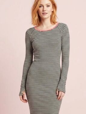 NWOT! Splendid Women's Large Striped Stretch Maxi Dress - L